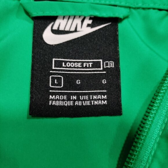 Nike Windbreaker Jacket and Tee Shirt Activewear Set Blue/Green/Black Boys Large - Picture 10 of 16